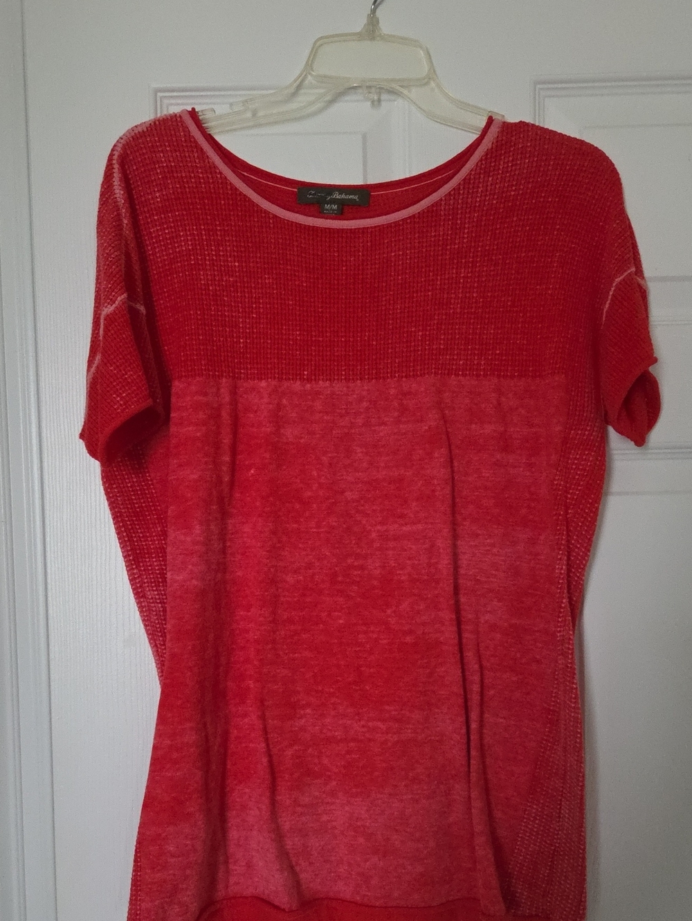 Tommy Bahama Bright Red Short Sleeve Knit Top